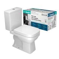 KIT BACIA COM CAIXA ACOPLADA DECA QUADRA BRANCA – RETIRA KIT BACIA COM CAIXA ACOPLADA DECA QUADRA BRANCA - RETIRA
