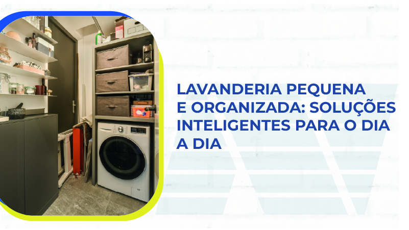 lavanderia pequena e organizada